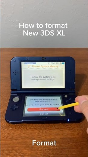How To Factory Reset A Nintendo New 3DS XL #shorts #3ds #asmr