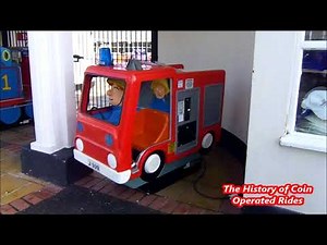 1990s Coin Operated Fire Engine Kiddie Ride - Fireman Sam