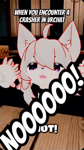 When you encounter a crasher in VRChat #vrchat #furry #vtuber #gaming #vrchatcommunity #tiktokviral