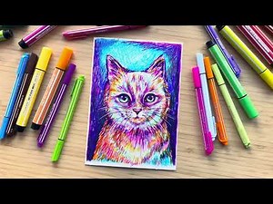 How to draw a cat? - Drawing tutorial by Lievemerlijn