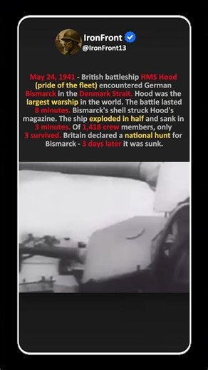 HMS HOOD VS BISMARCK ⚔️💥
