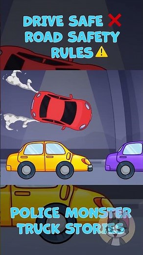 Kids learn safety tips on the road! Super police car song #forkids