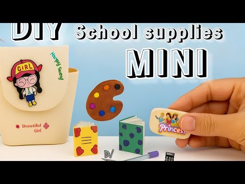 📚"DIY mini supplies!" (10 items) | Miniature craft #diy #diycraft #craft #craftideas