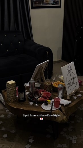 Sip & Paint at-Home Date Night Ideas