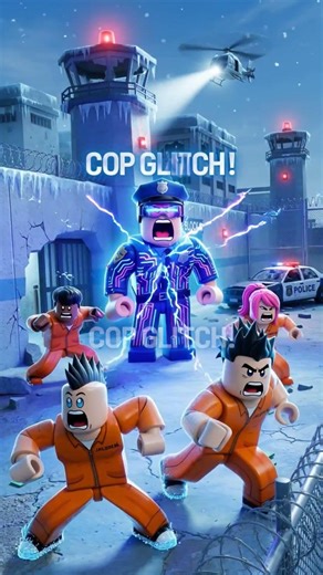 Jailbreak Escape FAIL… Cop GLITCH Traps Everyone! 😱🚔 #robloxjailbreak