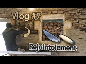 Repointing of walls with lime, filling of holes. Renovation vlog #7