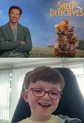 What a special moment for Jacob getting the chance to chat with Hugh Jackman for @The Sheep Detectives it was a privilege! He didn't want the call to end!We honestly can't wait to see it! Huge thank you to @Sony Pictures Ireland for this incredible opportunity, I'm still smiling from all the lovely compliments thank you Hugh! 🫶🐏🐑✨ #thesheepdetectives