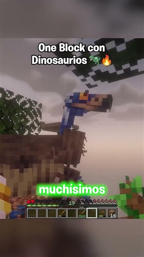 Minecraft One Block with Dinosaurs 💀🦖 | Part 62 #shorts #minecraft