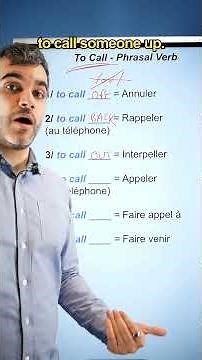 to call (appeler) - un phrasal verb à connaître en anglais
