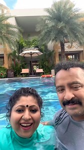 Small practise in swimming pool. Water never reflect sound. The reason to sing by immersing the body inside water. Olden days that exercise was in use to increase the innate basic volume of the voice to overcome to reach out to the masses without any microphone and speaker systems | Binni Krishnakumar