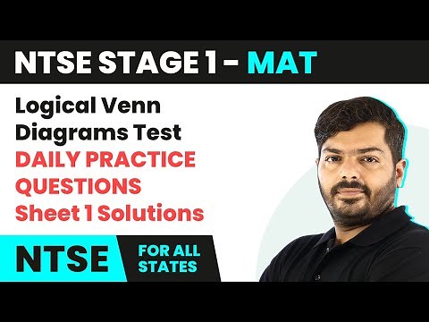 NTSE MAT (Stage 1) | Logical Venn Diagrams Test - Daily Practice Questions (DPQ) Sheet 1 Solutions