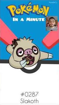 Slakoth 🦥💤😴 | Pokédex in a Minute #pokemon #shorts #Slakoth