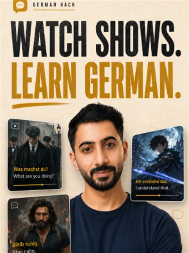 Want to learn German with Netflix? Use this. 🍿🇩🇪 Language Reactor is a Chrome extension that can turn Netflix into active German practice. You can: 🇩🇪 See German subtitles 🌍 See a translation underneath ⏸️ Pause and replay individual subtitle lines 🔎 Click unfamiliar words for definitions 🗣️ Replay sentences and copy the pronunciation But don’t just read both subtitles for two hours. Try this: 1️⃣ Listen first 2️⃣ Read the German 3️⃣ Check the translation only when needed 4️⃣ Replay the 