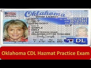 Oklahoma CDL Hazmat Practice Exam