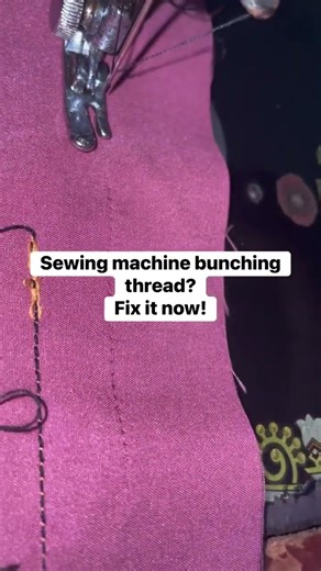 No More Bunching — Here’s the Quick Fix. #sewing #bunchinchingthread #sewingmachine