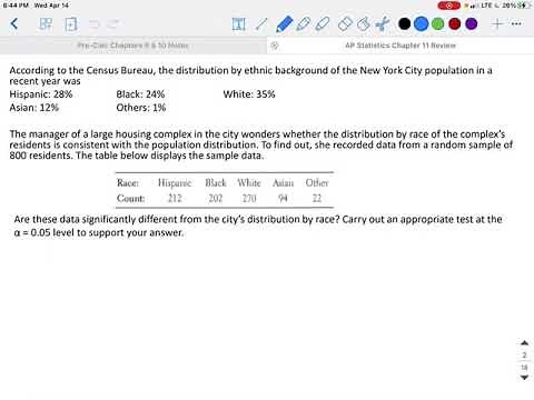 AP Statistics Chapter 11 Review