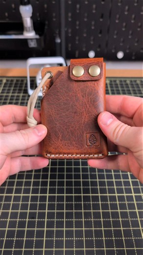 ASMR Leathercraft | Final Touches on a Handmade Minimalist Leather Wallet
