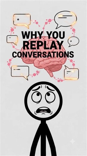 Why You Replay Conversations in Your Head 😳 #Shorts📝 Description
