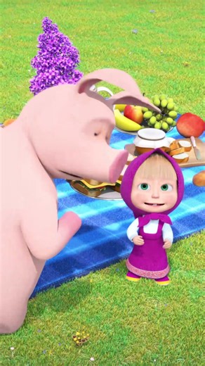 Pikniğin Altın Kuralı 🧺🍉 #shorts #Leylak Pikniği #maşakocaayı #kids #mashaandthebear #bebek