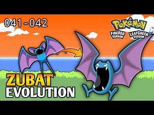 How To Evolve Zubat Into Golbat In Pokemon Fire Red & Leaf Green | Kanto Pokedex