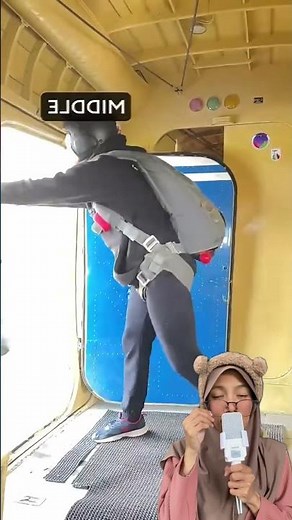 Want to skydive but forgot to bring a parachute 😭 #funny #comedy #comedy #flying #parachute