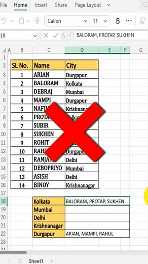TEXTJOIN with IF Formula in Excel #exceltutorial #Excel #excellearning #excelformula #viraltrend