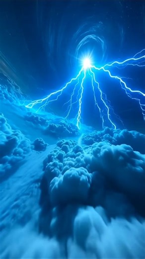 The Sun Shining Through Thunderclouds #ThunderClouds #LightningStrike #SunAndStorm #EpicSky
