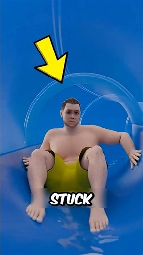 Stuck in a Water Slide? Do THIS to Survive!