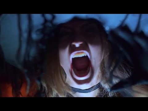 Scary Screaming Witch Stock Video