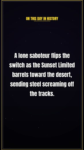 1995: Sabotage on the Sunset Limited – Desert Rail Disaster