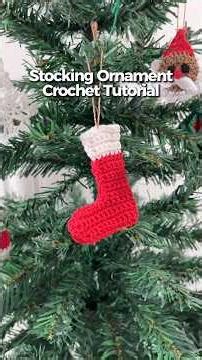 Christmas ornament tutorial #crochet #cristmasdecor #crochetpattern #crochetstitch