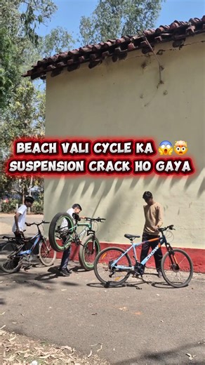 beach vali cycle ka suspension crack 🤯😭 #suspensiontest #abhimtb1 #viralshort #ytshorts #shorts#yt