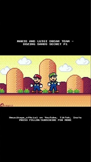 Mario and Luigi Dream Team - Dozing Sands Secret [8-bit; VRC6] (ft. ThePaperNESGuy) | Part 1 #Shorts