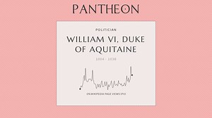 William VI, Duke of Aquitaine Biography | Pantheon