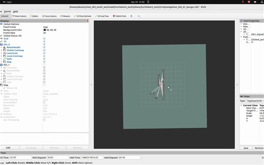 ROS2版Turbot3-Multi仿真教程-2台机器人边建图边导航