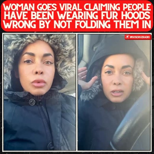 SSZRADIO ©️ on Instagram: "Internet divided after woman claims people should be folding fur hoods to cover ears 😨 Is she right 🤔⬇️ #wintercoat #furs #exploremore 🎥 Jessica.alzamora.xo"