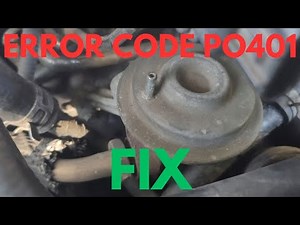 1998 Ford F150 EGR VALVE REPLACEMENT ERROR CODE P0401