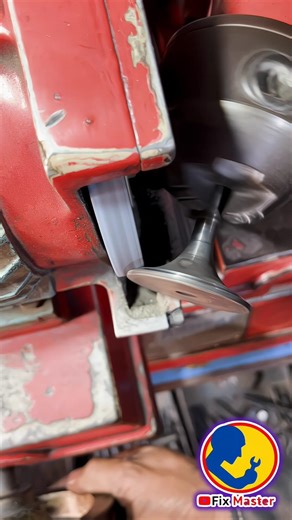 ⚙️ Perfect Valve Grinding Like a Pro 🔥 | Engine Valve Refacing Satisfying Process 😍 #Shorts