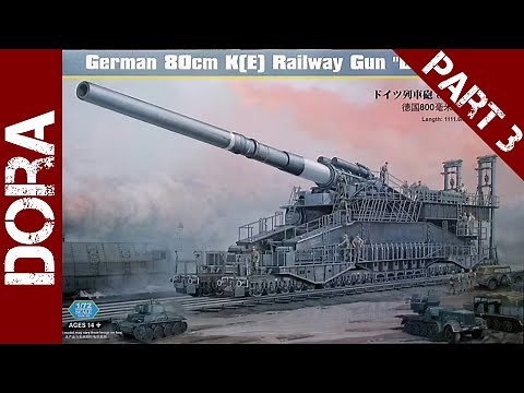HobbyBoss 1/72 scale Dora Railway Gun build - part 3