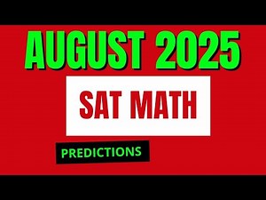 SAT Math August 2025 Prediction | #satmath #math |@mathsolver1117