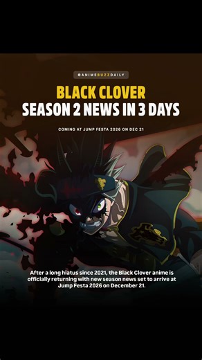 BLACK CLOVER SEASON 2 NEWS DROPS IN 3 DAYS! 🔥