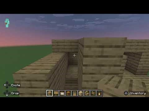 Building a house in Minecraft (Creative mode)