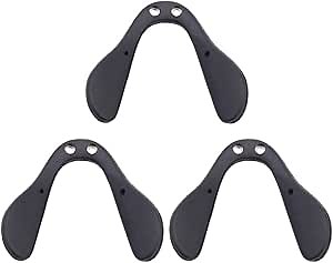3pcs Glasses Pads Silicone Eyeglass Frame Bridge Pad Supports Replacement Anti- Drop Glasses Fixing Tool for Cycling