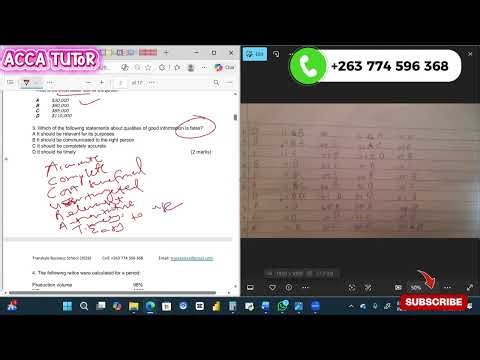 ACCA MA1 REVISION LECTURE 2026 | COMPLEX QUESTIONS SOLVED SESSION 1