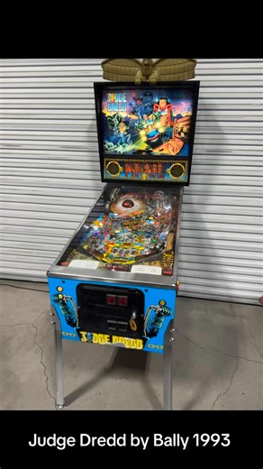 13K views · 256 reactions | Grab this nice example of Judge Dredd pinball machine by Bally 1993 today! #judgedredd #pinball #pinballmachine #gameroom #arcade | Orange County Pinballs | Facebook