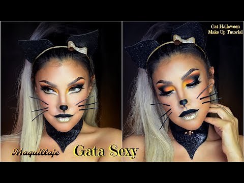 🎃Maquillaje de GATA /🐱SEXY CAT Halloween makeup tutorial | auroramakeup