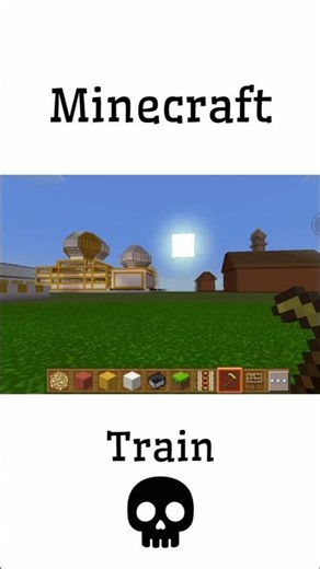 Built a Full Minecraft Train & Station 😳🚆 #shorts