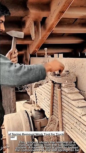 Leaf Spring Removal Work Tool for Truck Suspension Repair #worktool