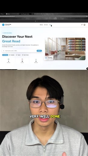 Let’s create a library management system under 10 minutes. #vibecode #computerscience #ai #manus #it