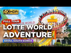Full Tour of LOTTE WORLD KOREA | The BIGGEST Indoor Theme Park in Asia! | Rides and Attractions